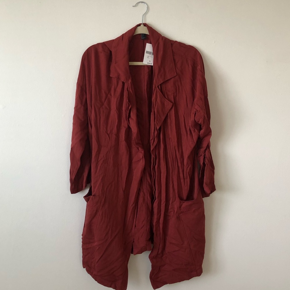 Forever 21 red duster jacket